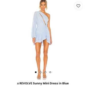 Michael Costello X Revolve Blue dress